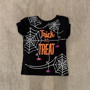 Halloween Trick or Treat Kids Tee - Black